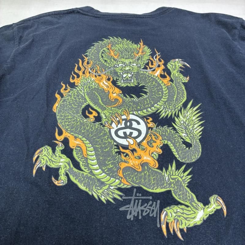 OLD STUSSY 90s ステューシー ドラゴン プリント 半袖 Tシャツ 中古・古着通販】stussy (ステューシー) 90s ドラゴンプリントT