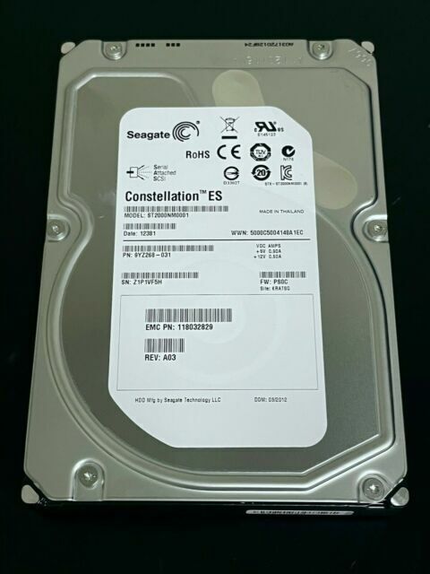 Seagate 2TB 7.2K SAS 3.5