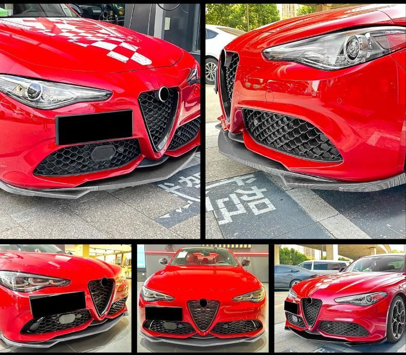 アルファロメオ ジュリア Giulia 2015年式 カーボン調 フロントリップ フロントアンダーエアロ 9.28
