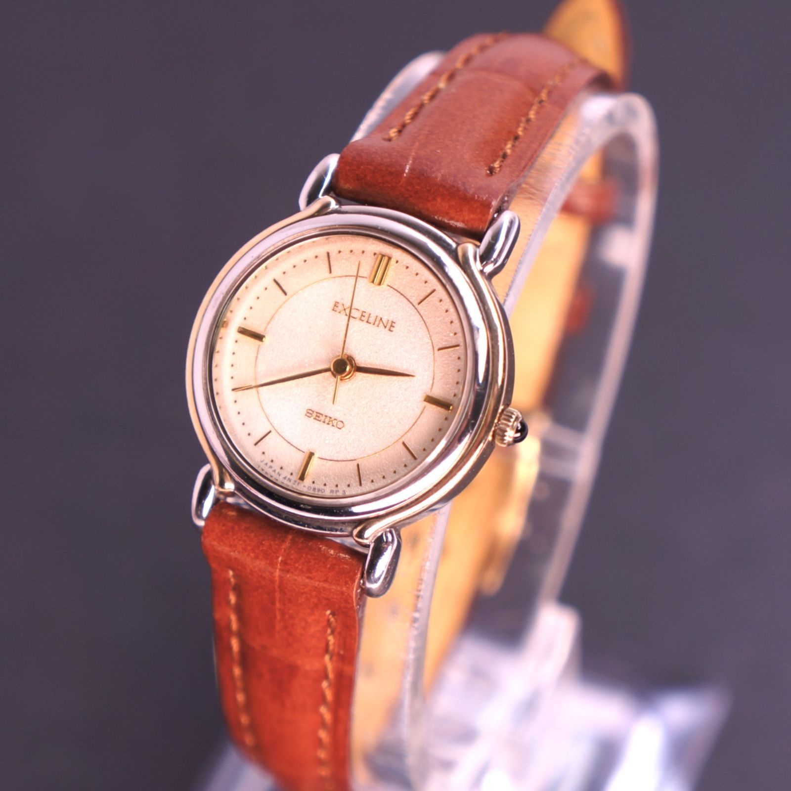 稼働美品】SEIKO EXCELINE アンティーク レディース腕時計 新品