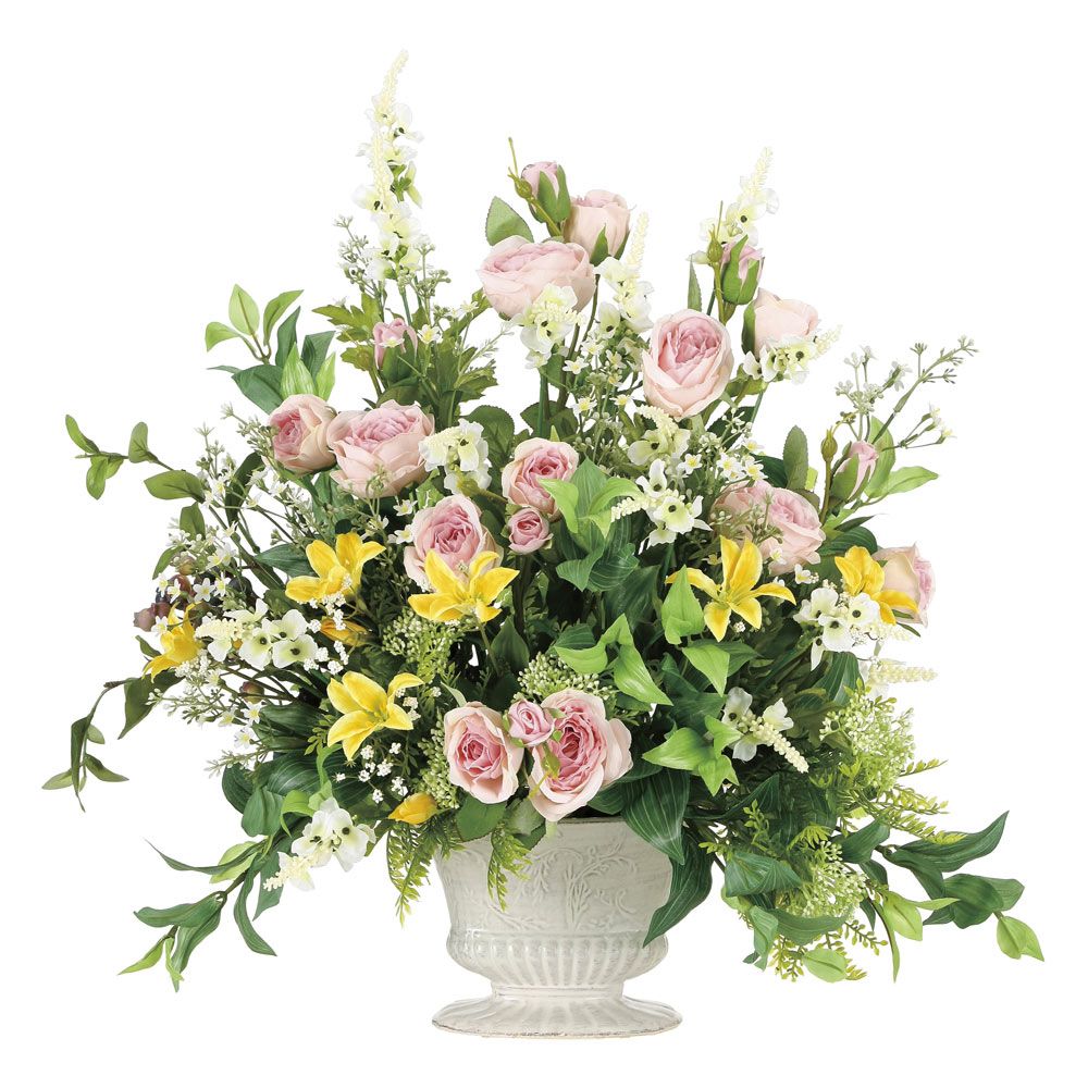 アートフラワー ミックスベール 〔テーブルタイプ〕 光触媒 インテリア 部屋に飾る 花 おしゃれ ギフト 華やか 御祝 造花 プレゼント リビング 玄関 キッチン フラワー アレンジメント 4Lサ