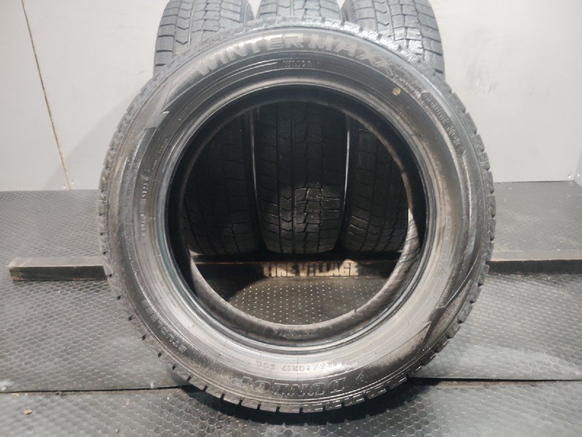 走行短め】DUNLOP WINTER MAXX WM02 195/60R17 17インチ 4本 21年製 60