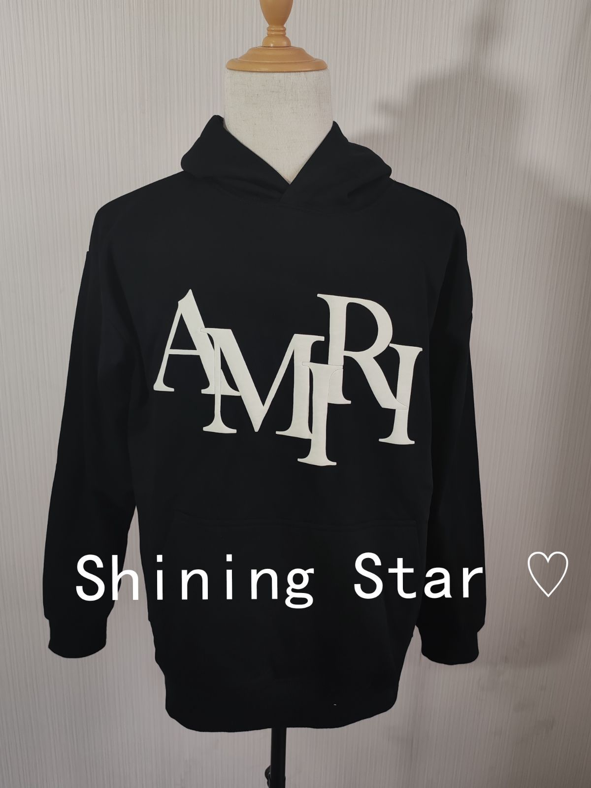 AMIRI◆クローム スタッガード ロゴ パーカー Amiri アミリ スタッガード パーカー ロゴ フード ポケット