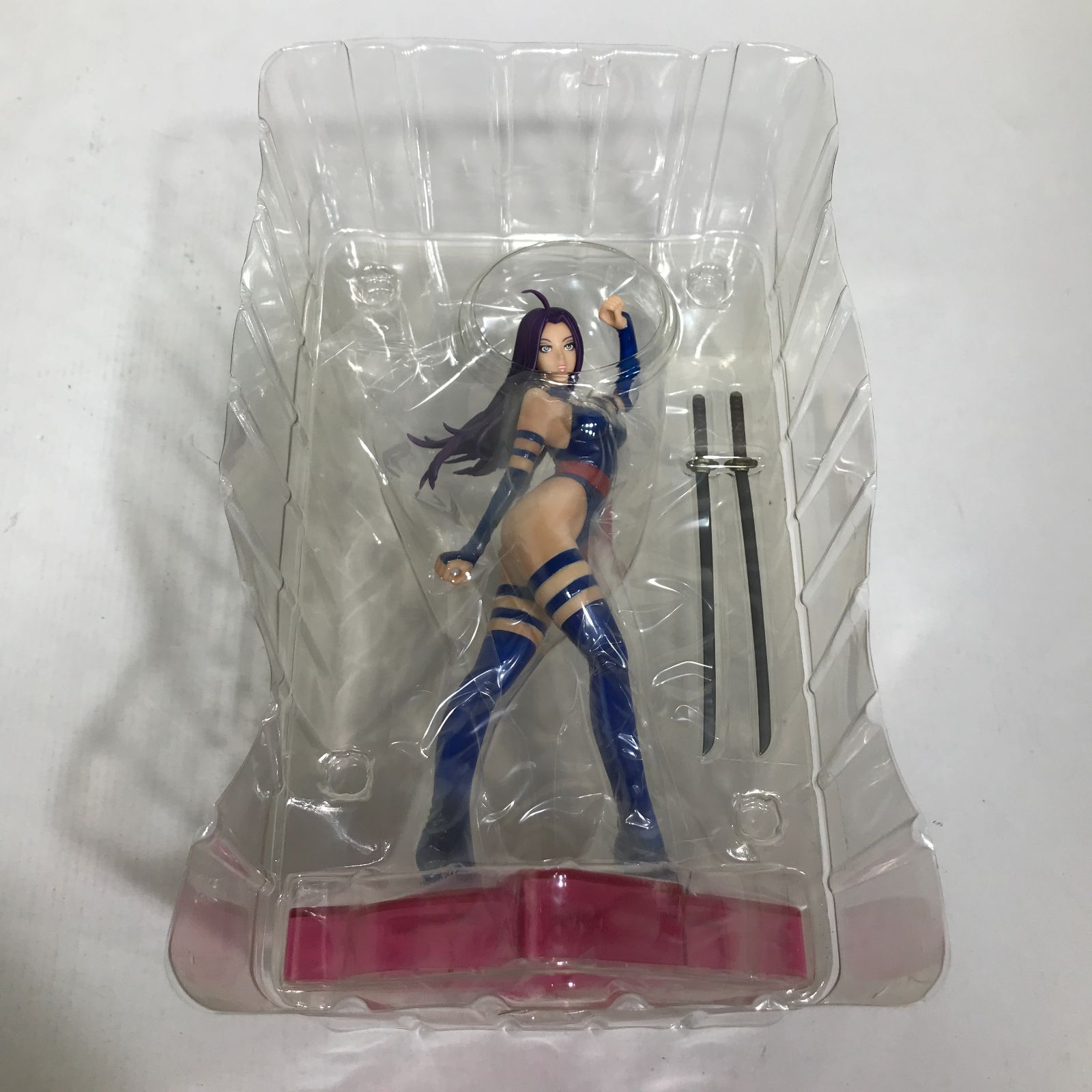 【併売/城東29-029】 KOTOBUKIYA Marvel Bishoujo Statue マーベル 美少女 Psylocke サイロック 開封済