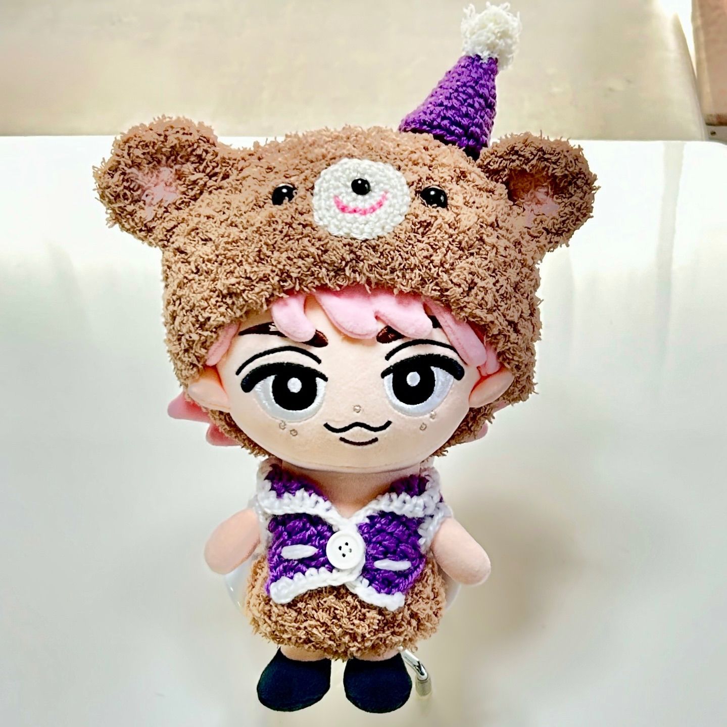 すのチルBIGぬいぐるみ ぶら下がらないシリーズ JK、帽子付くま