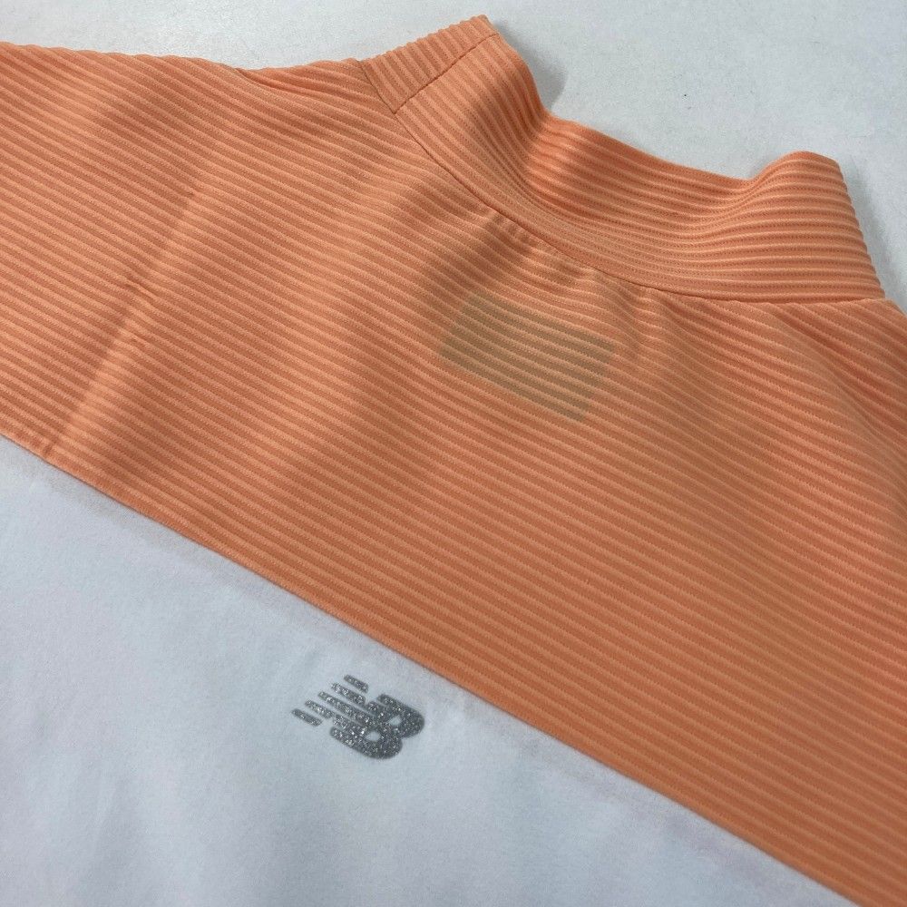 サイズ：2 NEW BALANCE GOLF ニューバランス 2022年モデル ハイネック 半袖Tシャツ ロゴ ホワイト系 [240101281845] ゴルフウェア レディース ストスト サイズ：2 NEW BALANCE GOLF ニューバランス 2022年モデル