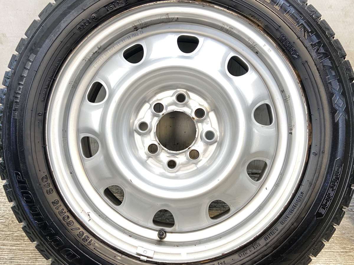 185/60R15  ダンロップ WINTER MAXX WM02 中古2020 185/60R15 ダンロップ ウィンターマックス WM02 V10 15x6.0 100