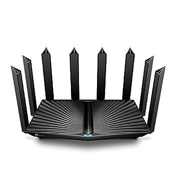 【中古】TP-Link WiFi ルーター tri_band WiFi6 PS5 対応 無線LAN 11ax AX6600 4804 Mbps (5 GHz) + 1201 Mbps (5 GHz) + 574 Mbps (2.4 GHz) OneMesh対