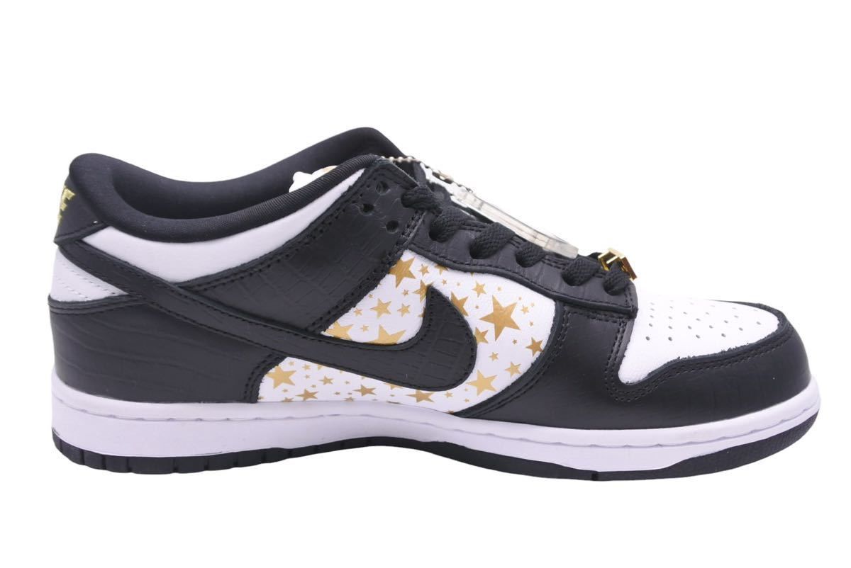 ナイキ NIKE DH3228-102 2021SS Supreme × Nike SB Dunk Low ダンク ロウ ブラック スター 黒 US8.5 26.5cm 未使用 37584