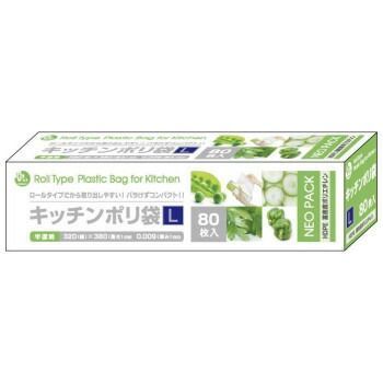 オルディ BOXポリキッチンポリ袋HD-L 半透明80P×60個 10402702