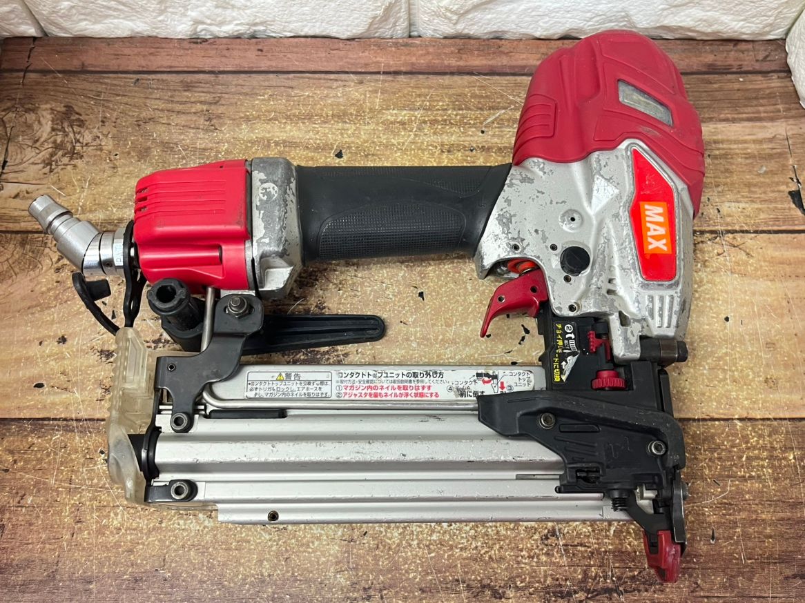 マックス　常圧フィニッシュネイラ　TA221/SF55MO　中古品 ЗЗ MAX マックス 55mm 常圧 フィニッシュネイラ TA-221&frasl;SF55MO(FP