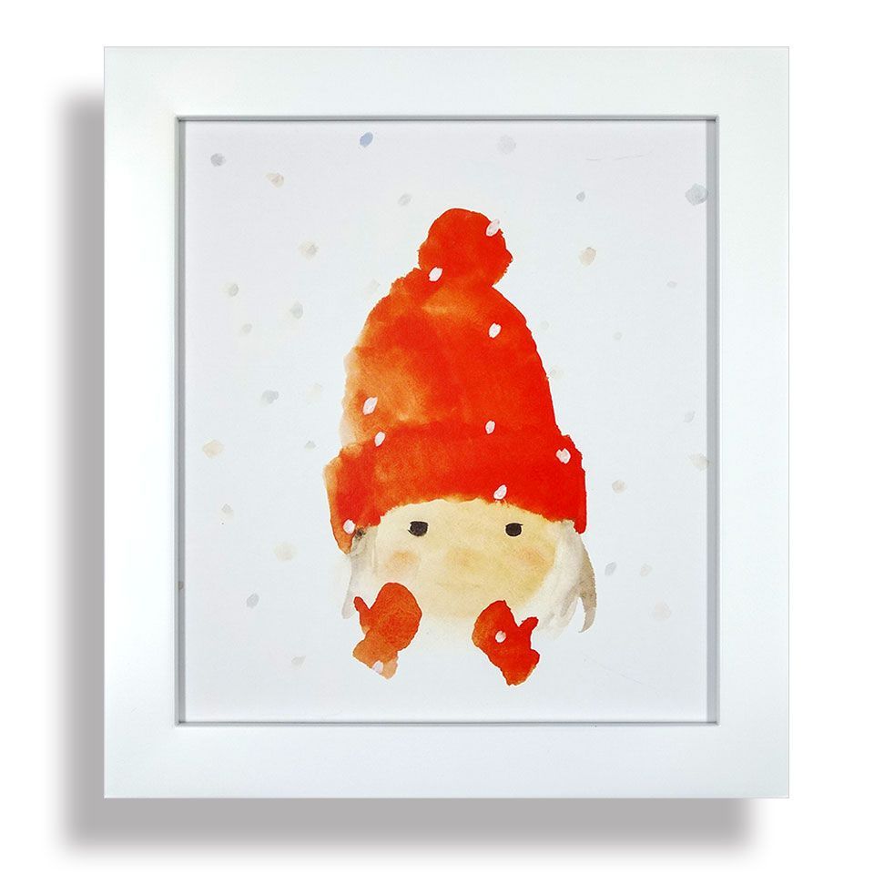 ランキング総合1位 新品 いわさきちひろ 貝殻と赤い帽子の少女 絵画 児童画