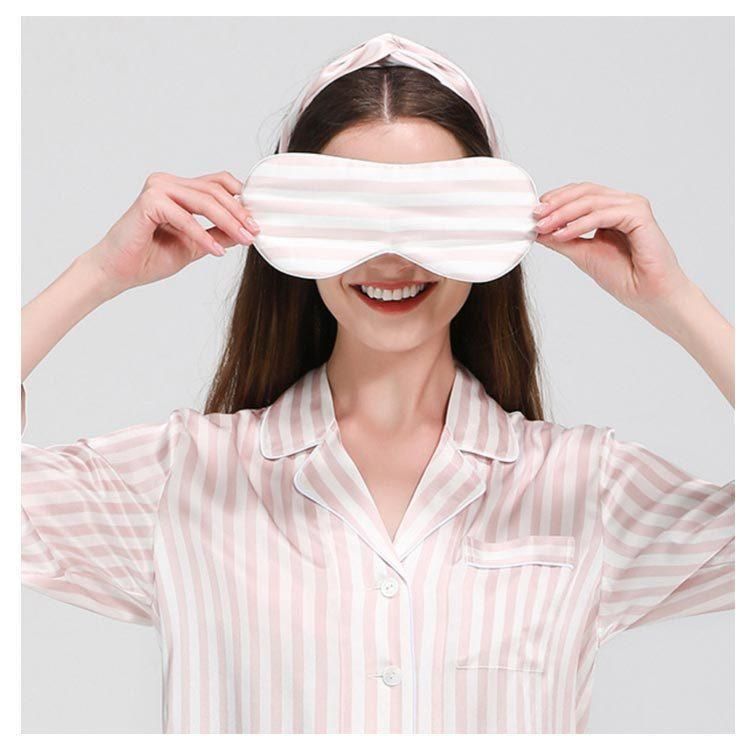 メンズ レディース 長ズボン ストライプ柄 上品 シルク100% 上下セット