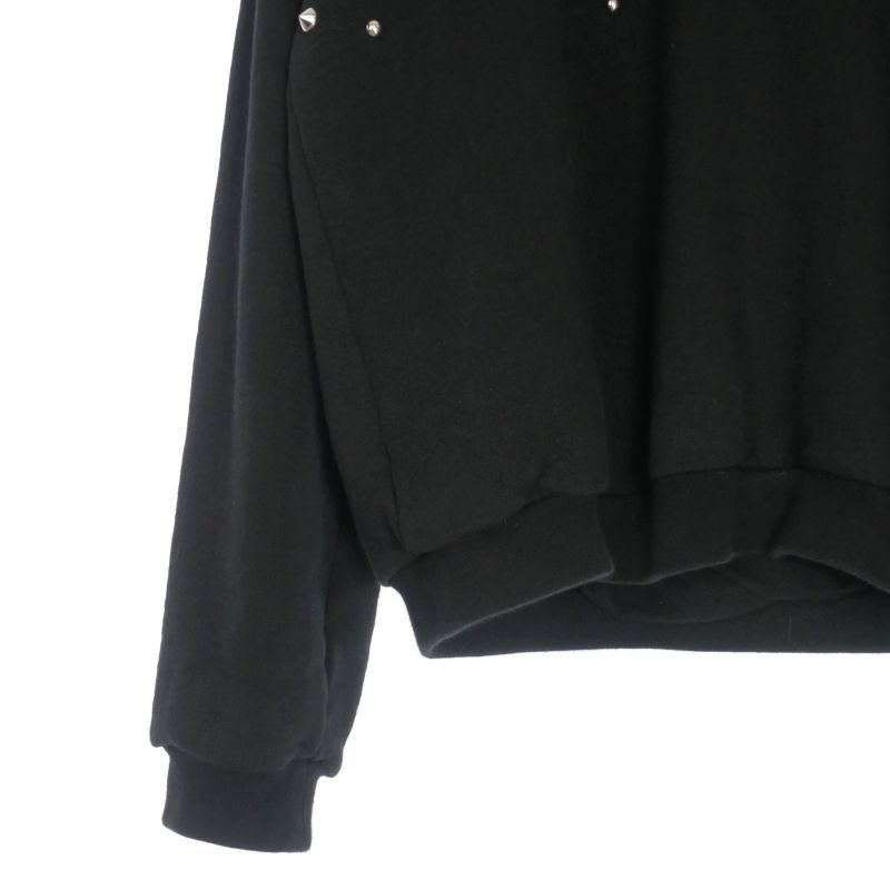 【美品】GUCCI グッチ　パーカー　袖ロゴ　ブラック　M GUCCI】グッチ『ロゴ スウェットプルオーバーパーカー sizeS