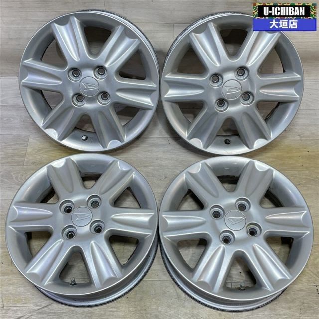 ムーヴ タント キャンバス ウェイク トコット ミライース 等 ダイハツ 純正 4.5-14 45 4H100 14インチ ホイール 4本セット _2 002i