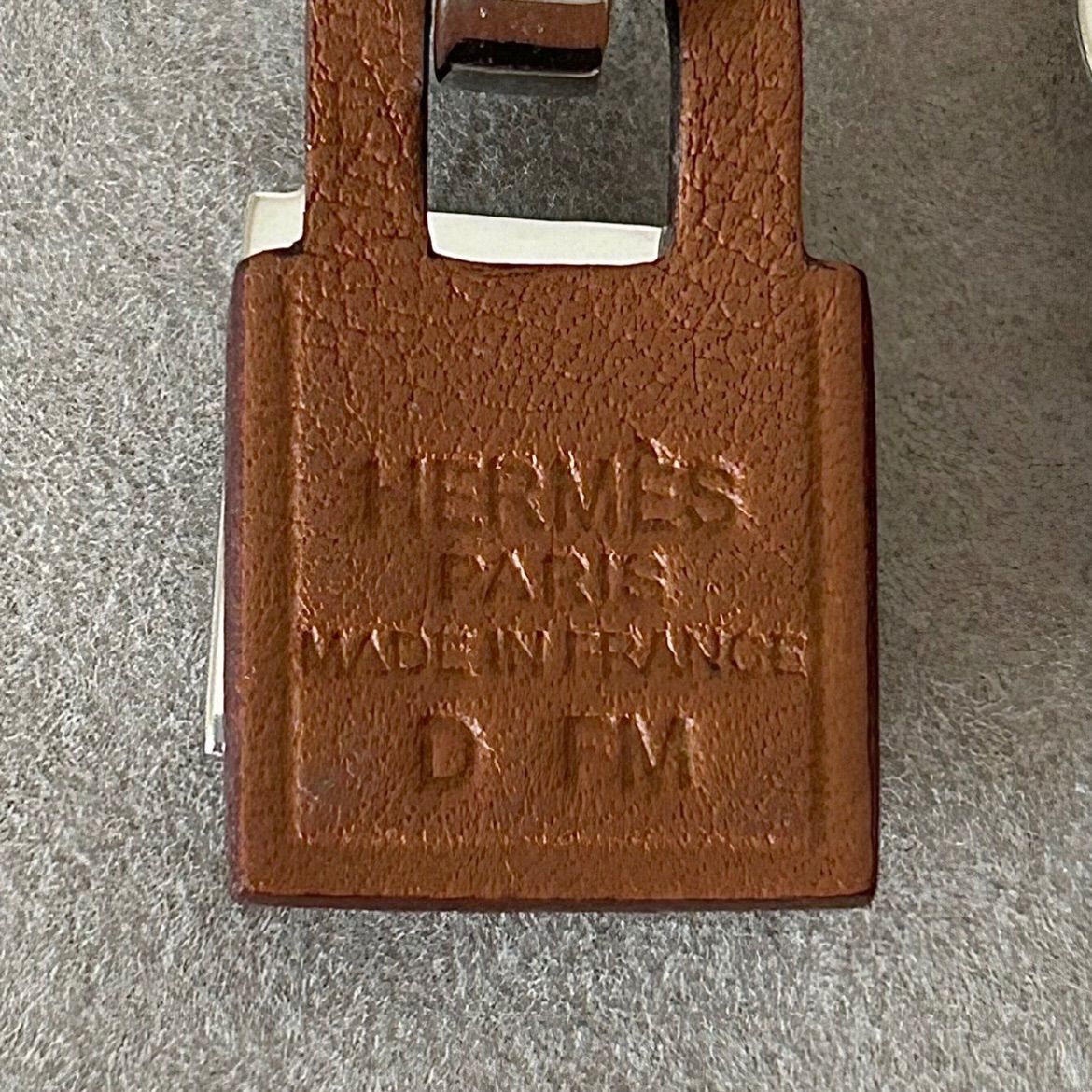 超美品】HERMES エルメス オーケリー ピアス シルバー ブラウン