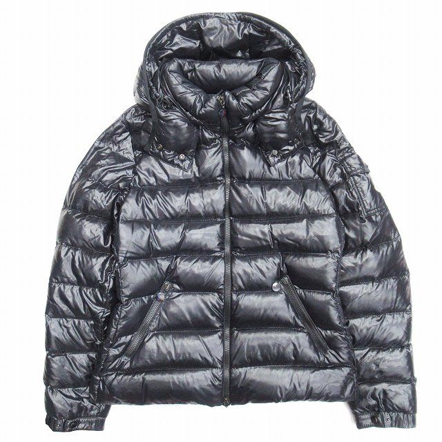 美品 10aw モンクレール MONCLER BADY バディ ダウンジャケット ショート ダウンコート ロゴワッペン ワンポイント フーディー  アウター 3 シャイニー 黒 ブラック/□V47/レディース - メルカリ