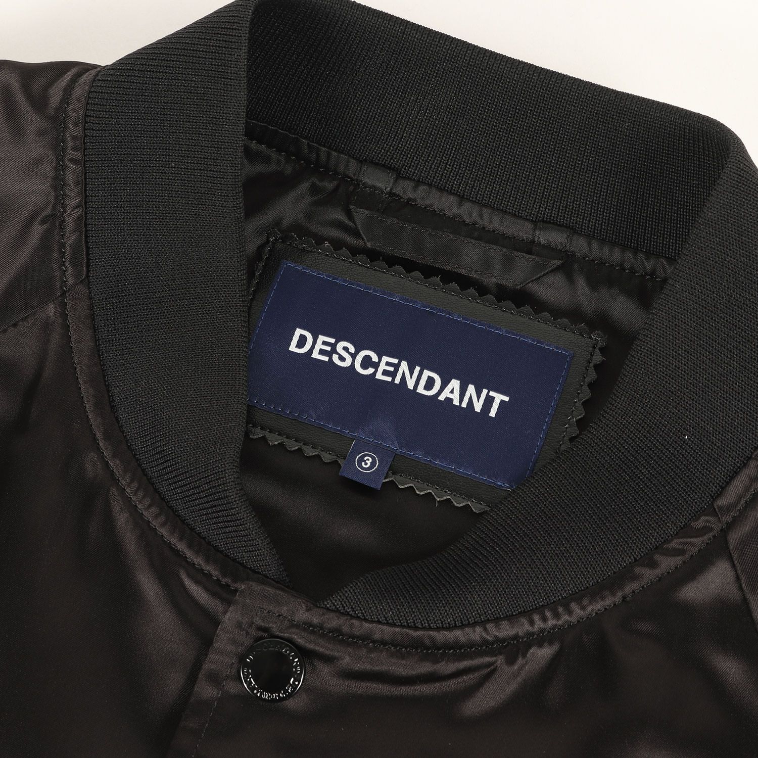 美品】DESCENDANT ディセンダント ジャケット ブラック 黒 サイズ:3