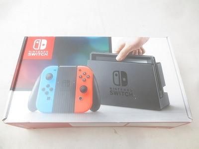 ゲーム Nintendo switch ニンテンドースイッチ 本体 HAC-001 動作品 ジョイコン ネオンレッド ブルー 周辺機器 き