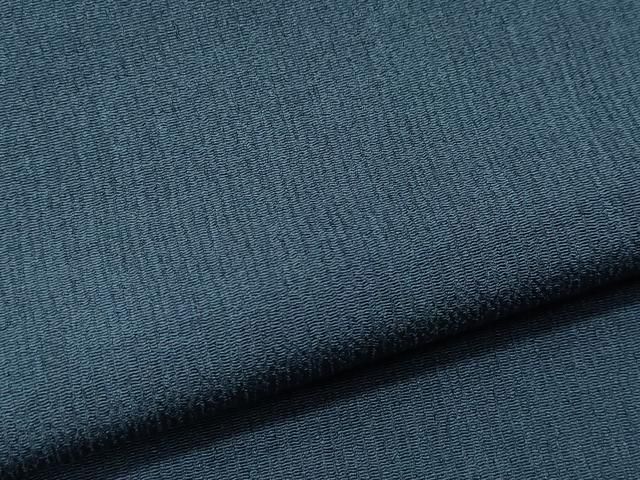 平和屋着物○男性 色無地 アンサンブル 鉄御納戸色 キングサイズ 正絹