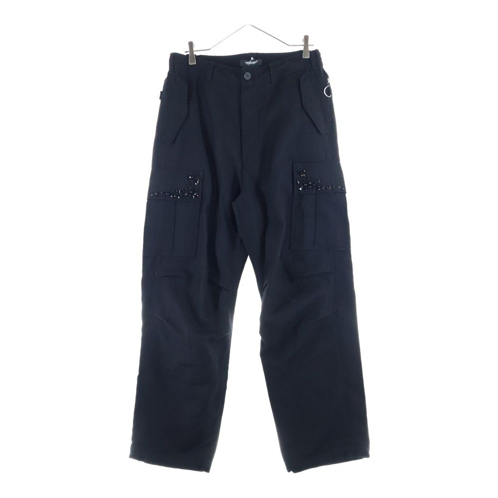 UNDERCOVER アンダーカバー 23AW ビーズ装飾 ウールカーゴパンツ ブラック UC2C4513