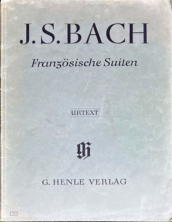 バッハ フランス組曲 (ピアノソロ)輸入楽譜 J.S. Bach Franzosische Suiten 洋書/原典版/Urtext - メルカリ