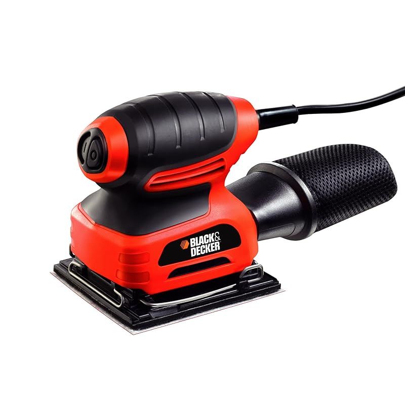 ブラックアンドデッカー(BLACK+DECKER) コード式 ミニサンダー DIY 電動工具 研磨工具 114x140mm コンパクト 220W KA400 1