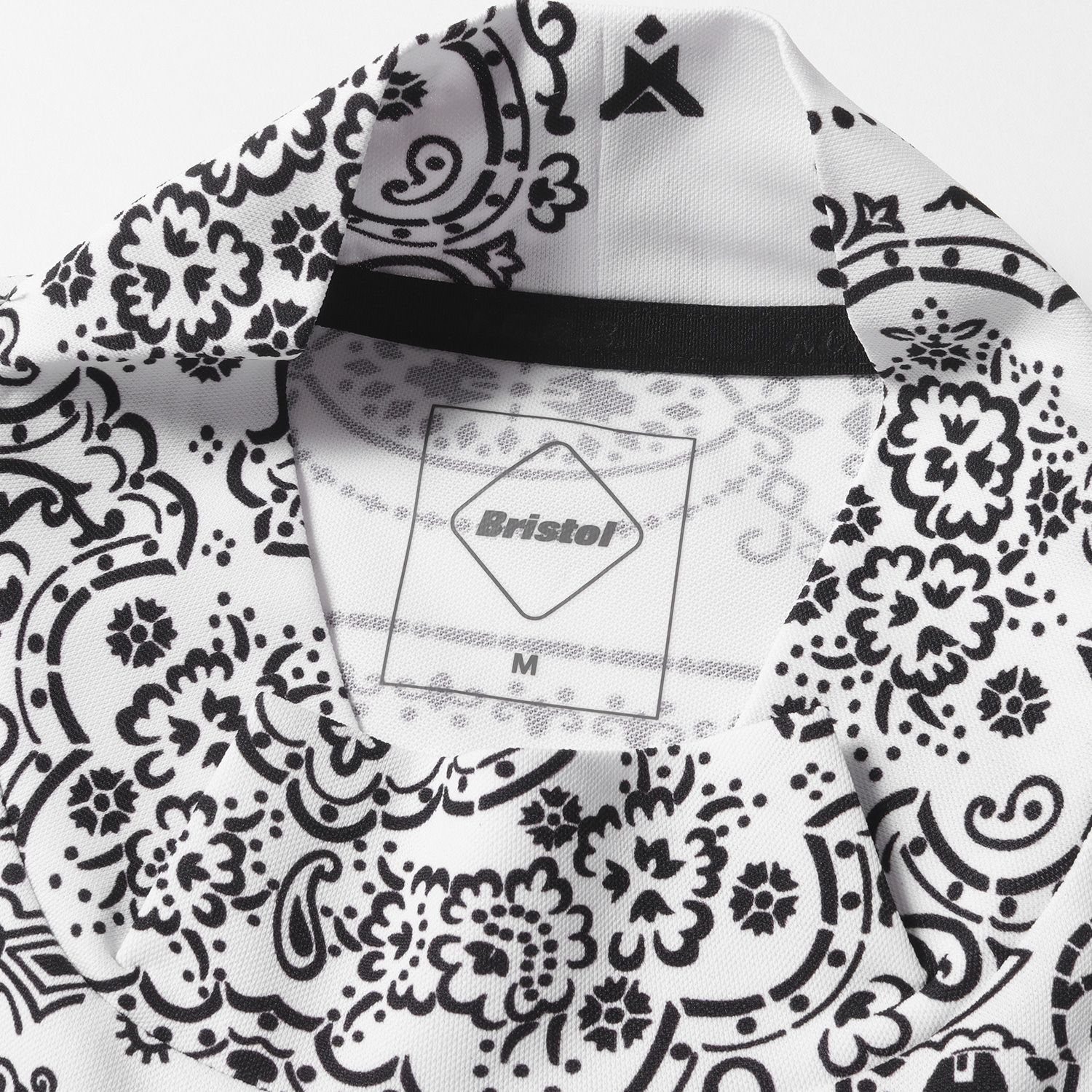 F.C.Real Bristol BANDANA MOCK NECK SHIRT FCRB BANDANA BOX LOGO TEE
