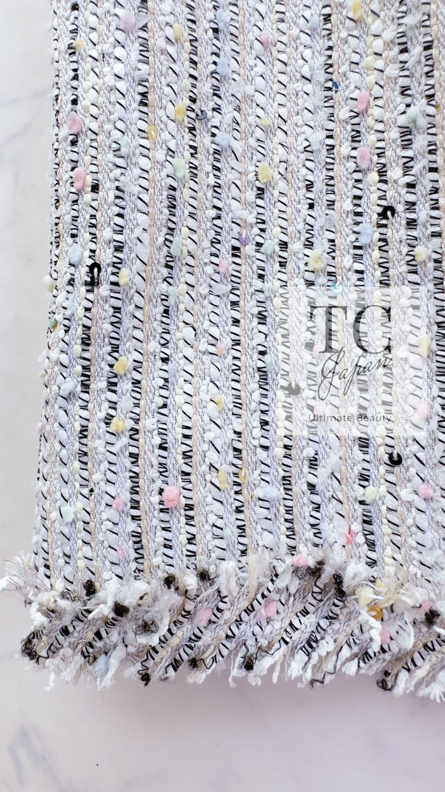 シャネル ジャケット スーツ CHANEL アイボリー グレー ブラック  