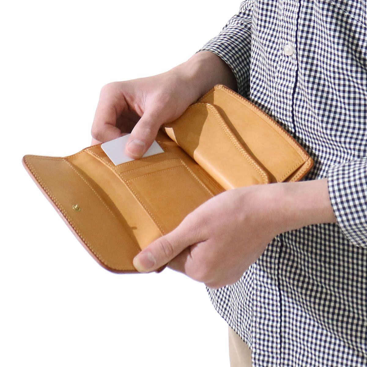 コルボ 財布 CORBO 三つ折り財布 SLATE 8LC-0410 横型 メンズ 革 