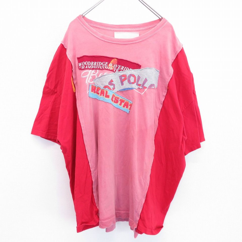 ルルレモン パット付Tシャツ サイズ6 ラベンダーピンク 新品 ゼロゼロマルマル 00〇〇 Tシャツ オーバーサイズ ロゴ 赤