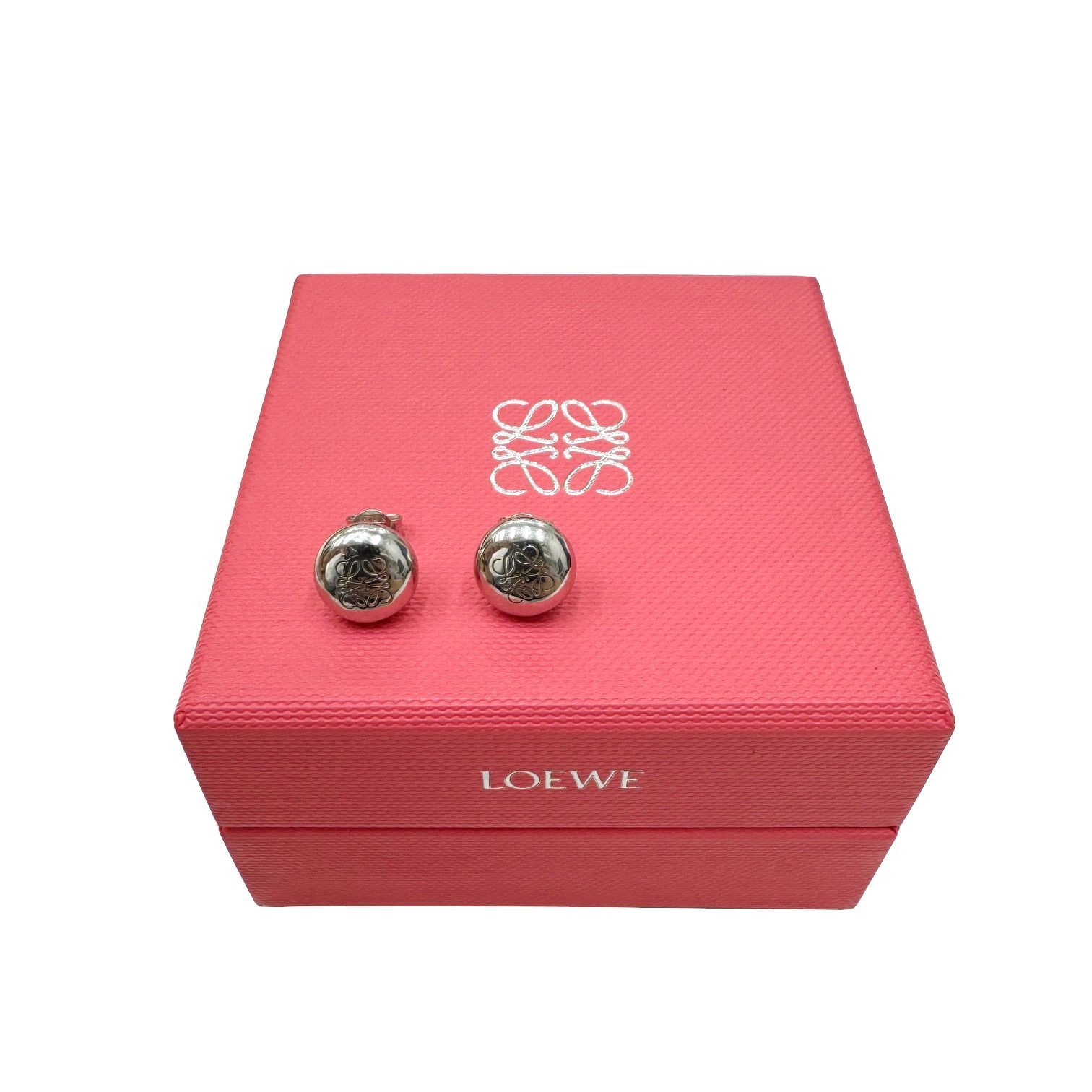 LOEWE アナグラム スタッド ピアス 付属品あり LOEWE】アナグラム