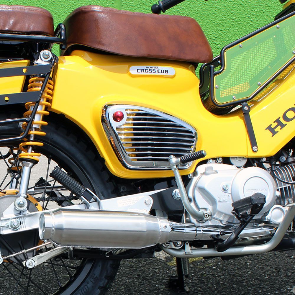 Mr Quick製 ホンダ CC50/CC110 クロスカブ/スーパーカブ用 サイドカバー メッキ