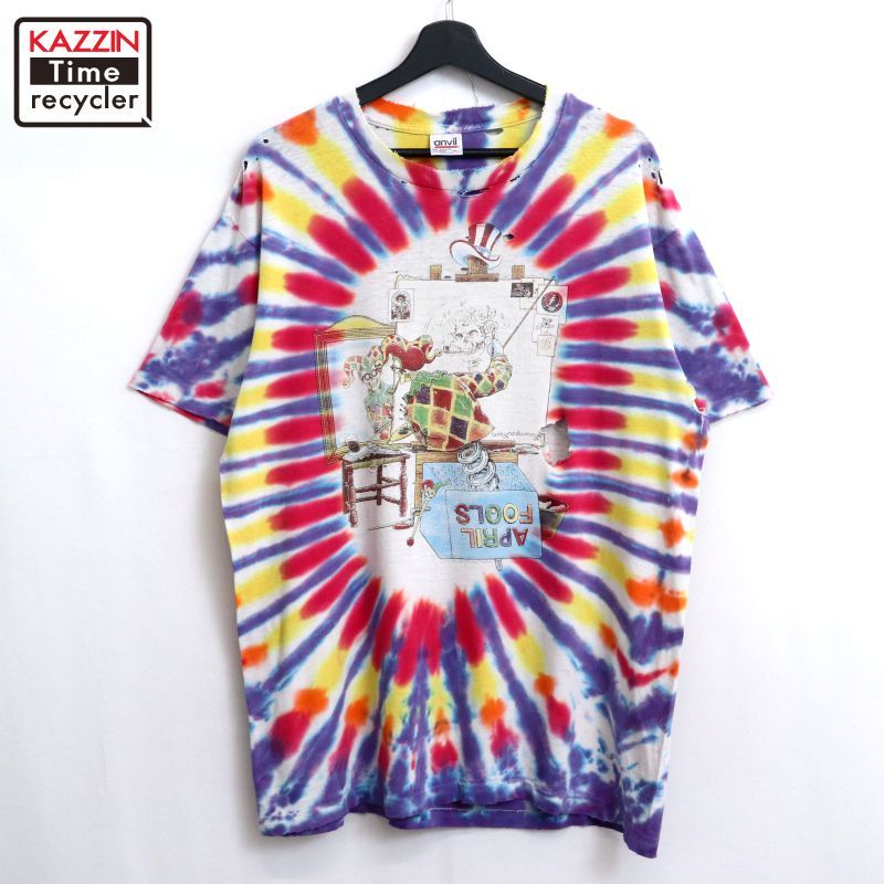 90s Grateful Dead ANVIL USA製 タイダイTシャツ L 90s USA製 vintage グレイトフルデッド Grateful Dead Anvil タイダイ