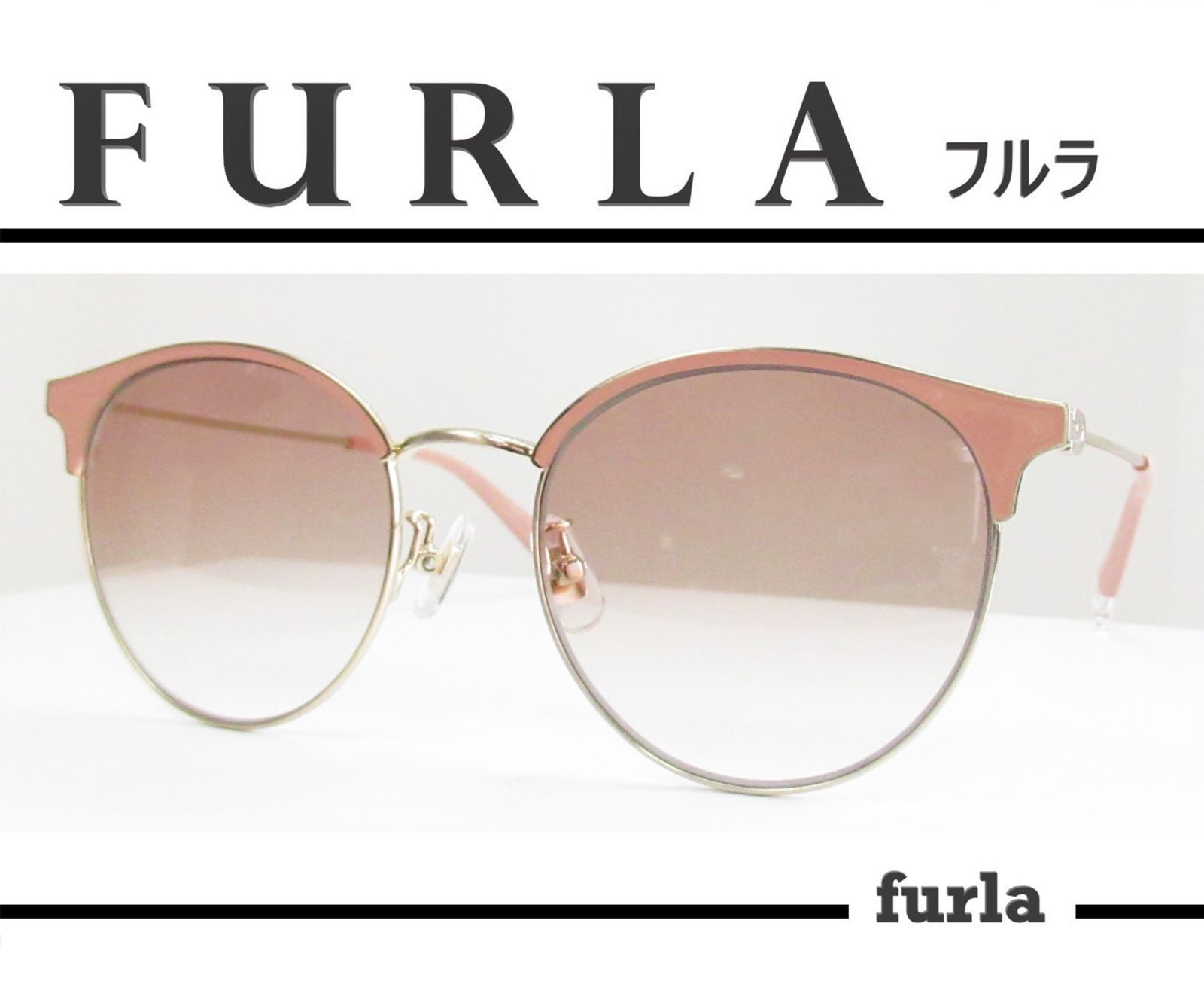 FURLA フルラ 婦人サングラス SFU656J-0493（ピンク/シャーリング 