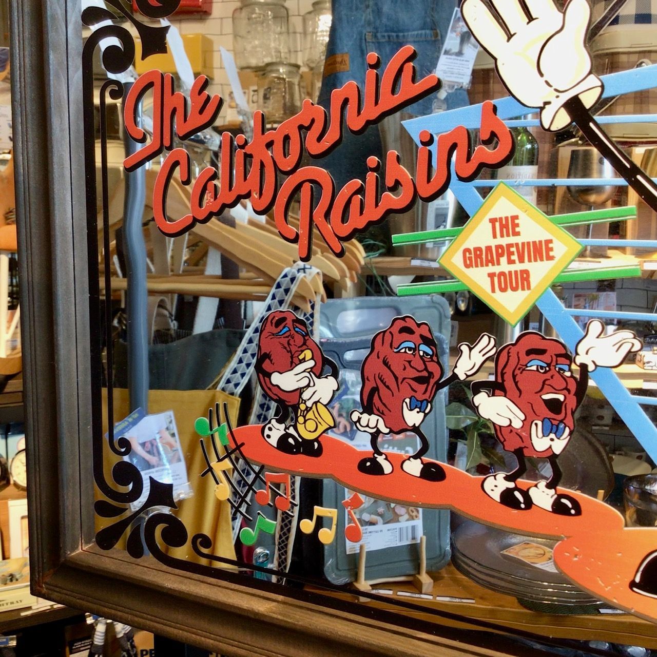 新品 パブミラー 鏡 カリフォルニアレーズン アメリカン雑貨