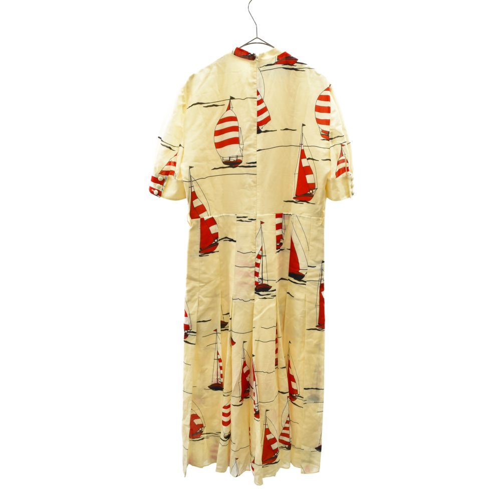 GUCCI グッチ ヨット柄 プリーツ ワンピース