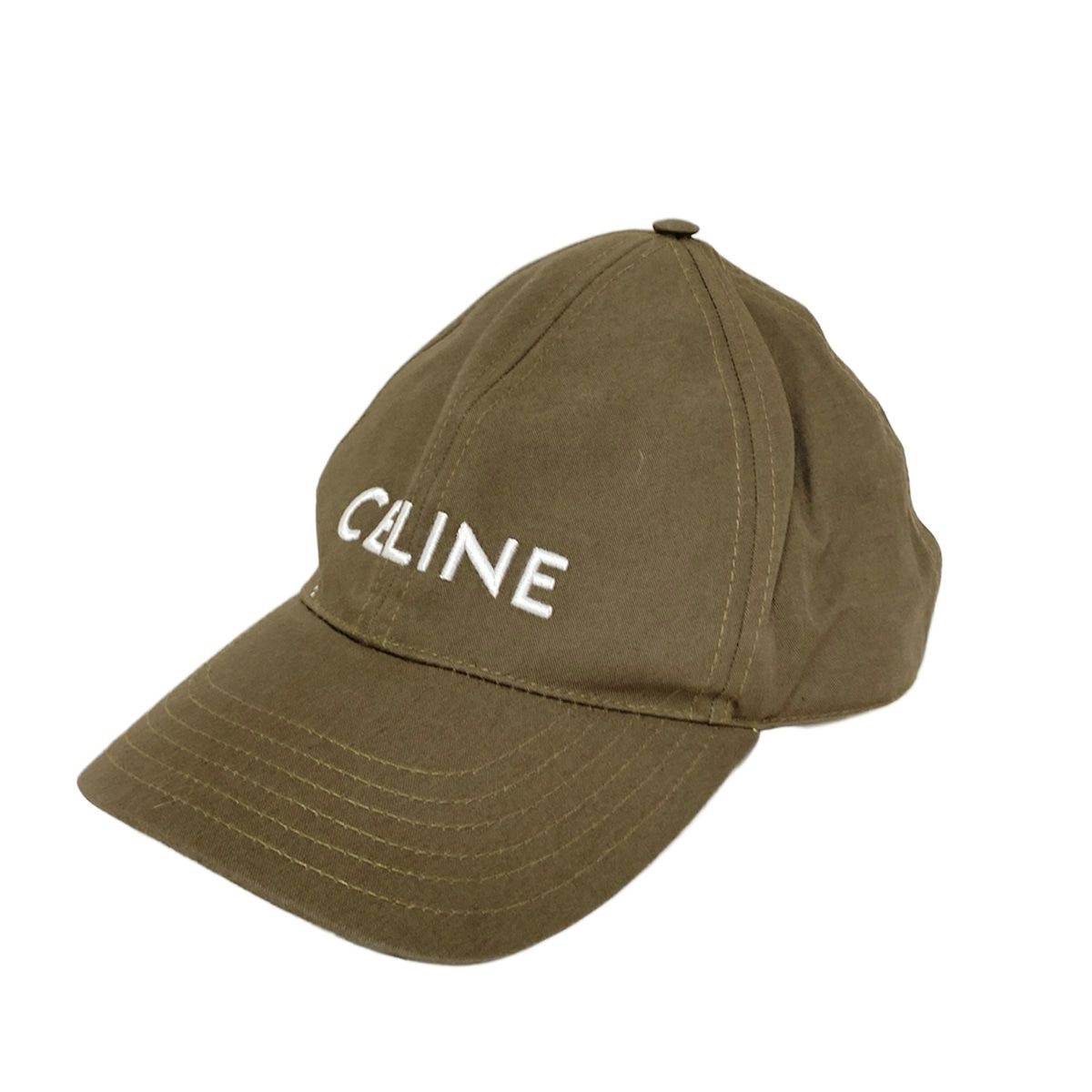 CELINE セリーヌ キャップ L - カーキ 2AUA1969P コットン