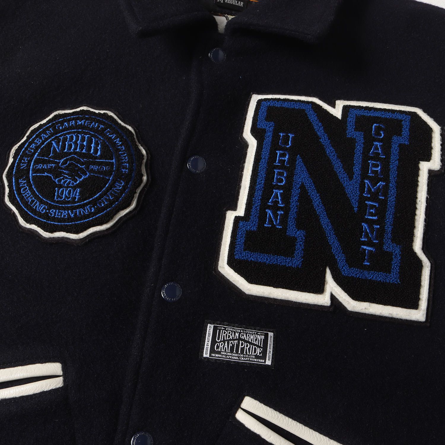 NEIGHBORHOOD スタジャン ネイビー 1994年 NEIGHBORHOOD（スタジャン 