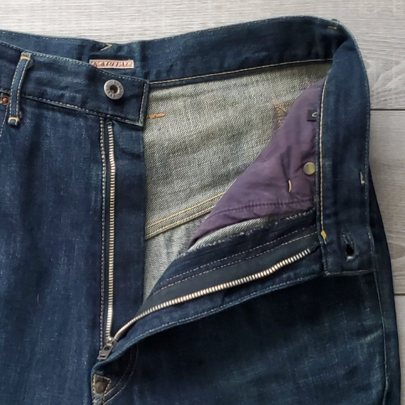 KAPITALキャピタル□USED 12oz denim walt pants 岡山県産 デニム 