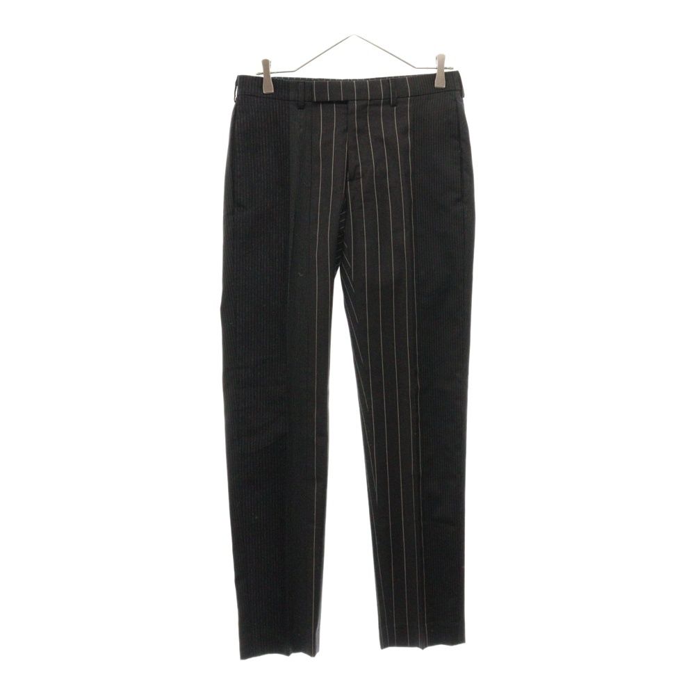 DIOR ディオール 14AW パッチワーク ストライプ スラックス パンツ グレー 433C130V3177