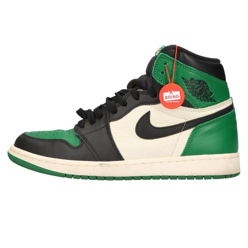 NIKE (ナイキ) AIR JORDAN 1 RETRO HIGH OG PINE GREEN エア ジョーダン 1 レトロ ハイ パイン グリーン  ハイカットスニーカー グリーン US9,5/27,5 555088-302 - メルカリ