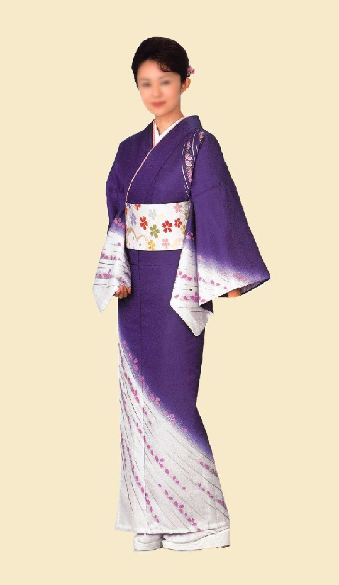 踊り着物 お仕立て上がり 女単衣 絵羽着物 t-168