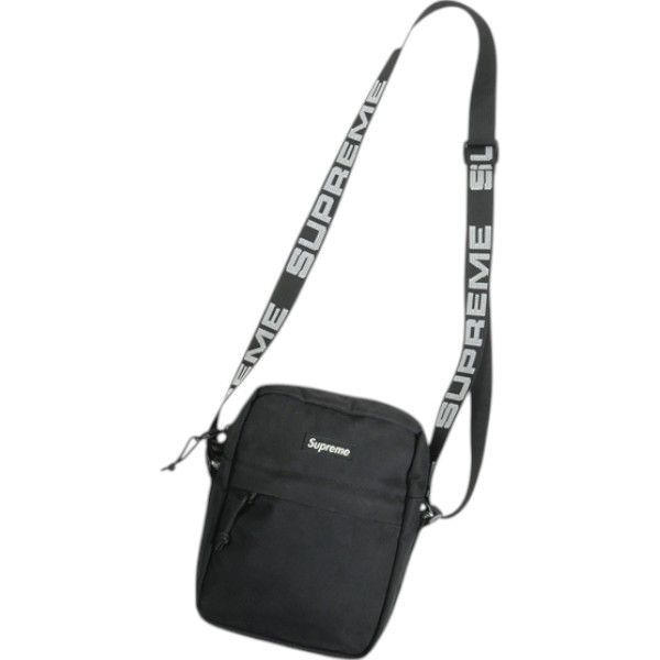 Size フリー SUPREME シュプリーム 18SS Shoulder Bag Black ショルダーバッグ 黒 -非常に良い 20820130