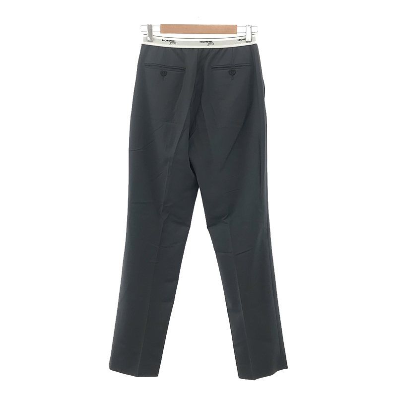 HOMMEGIRLS パンツ ボトム ロゴ タックパンツ HOMMEGIRLS パンツ ボトム ロゴ タックパンツ (HommeGirls