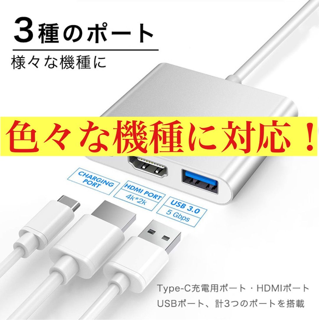 Type-C変換アダプタ USBアダプタ 多機能 3種類ポート | tspea.org