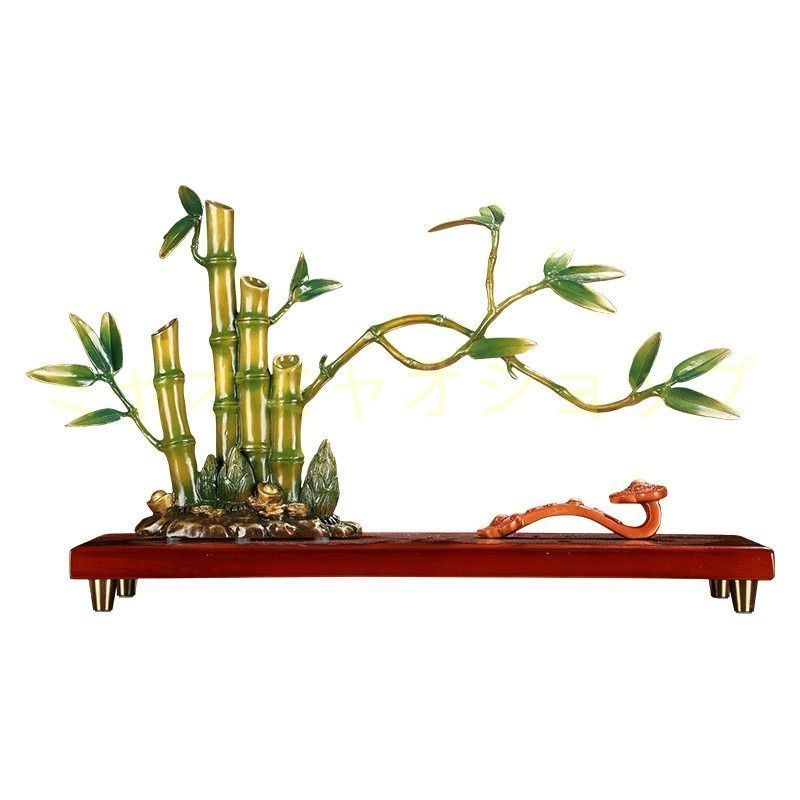 竹 竹林 銅製 置物 オブジェ 豪華 風水グッズ 富と幸運 竹の置物 幸運 癒し 浄化 幸運 開運 恋愛運 結婚運 成長祈願 インテリア リビング オフィス モダン NEXPOTALLINN_EU