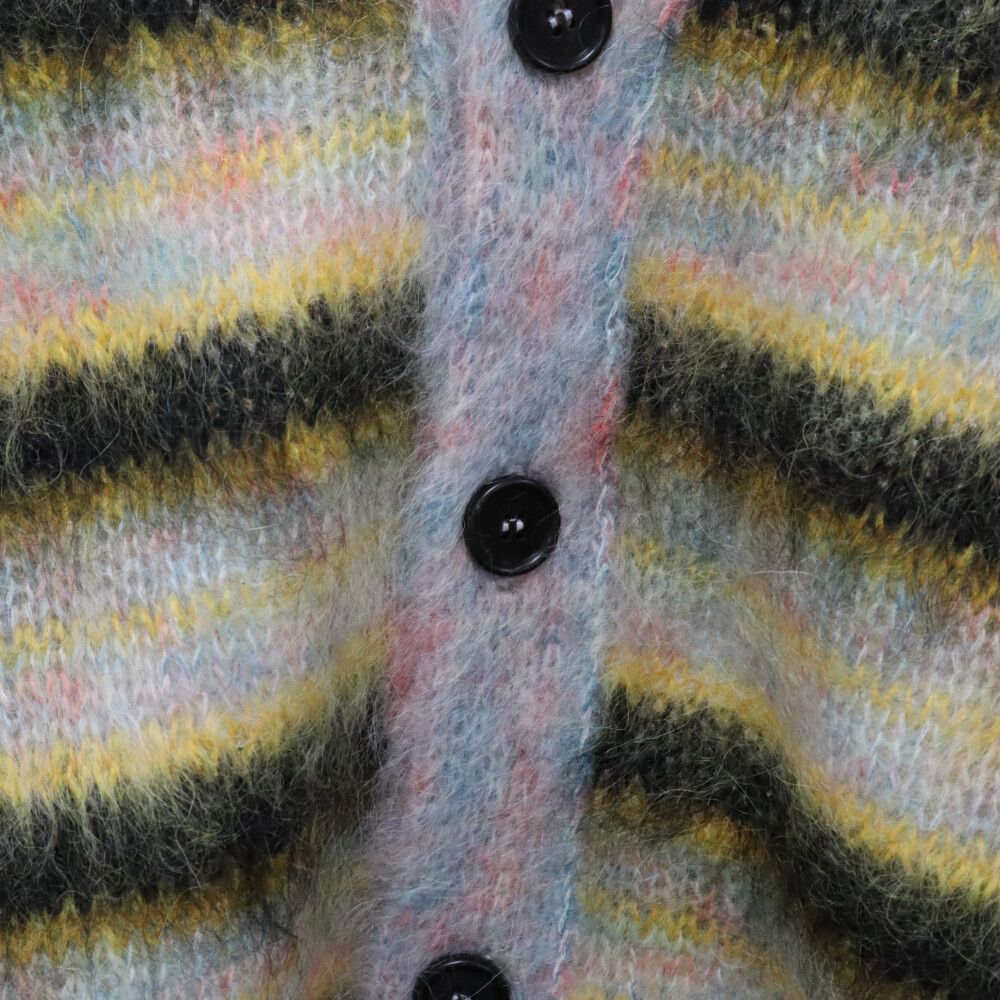 マルニ　ボーダー　モヘア　ウール　ニット　カーディガン　セーター　メンズ　総柄 マルニ ボーダー モヘア ウール ニット カーディガン セーター