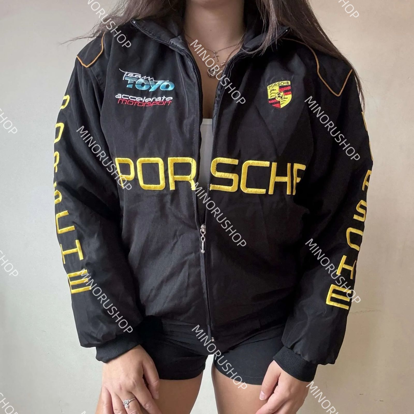 PORSCHE ポルシェ レーシングジャケット ブルゾン ヴィンテージ 古着 