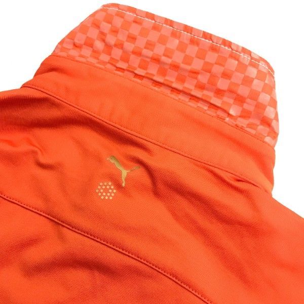 PUMA GOLF プーマゴルフ 長袖ポロシャツ オレンジ系 S